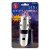 7-in-1 Survival Whistle w/ Light Storage